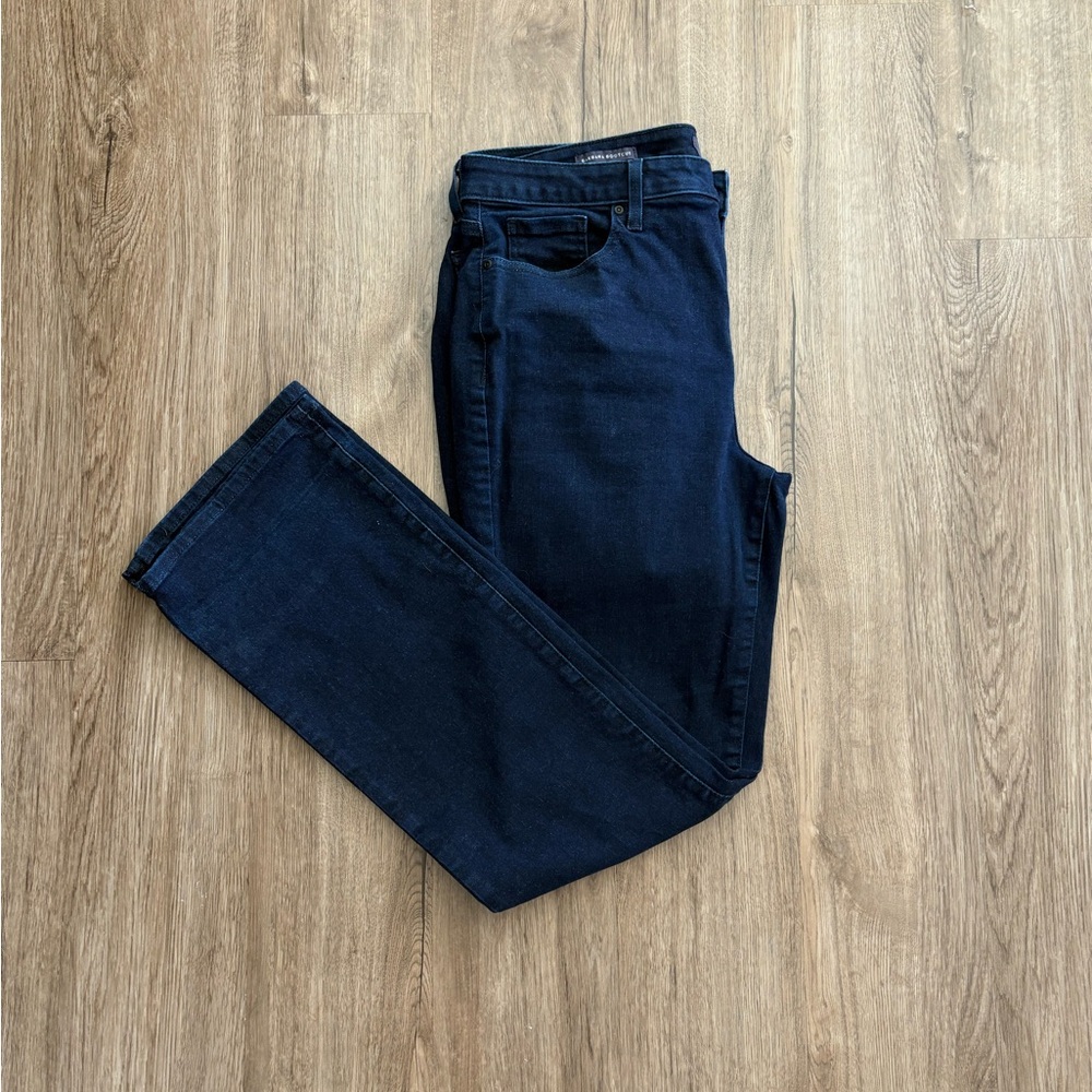 Dark Denim Blue NYDJ Barbara Bootcut Jeans